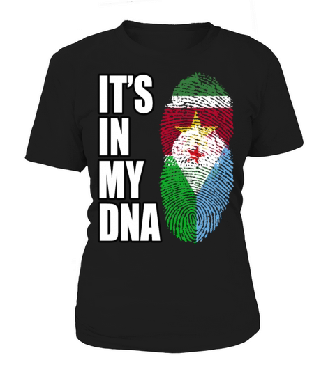 Surinamese And Djiboutian Vintage Heritage DNA Fla Women's T-Shirt
