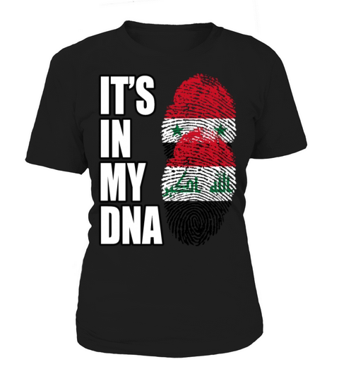 Syrian And Iraqi Vintage Heritage DNA Flag Women's T-Shirt