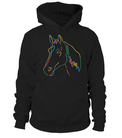 Girls Horse Riding Shirt Vintage Retro Hoodie Unisex