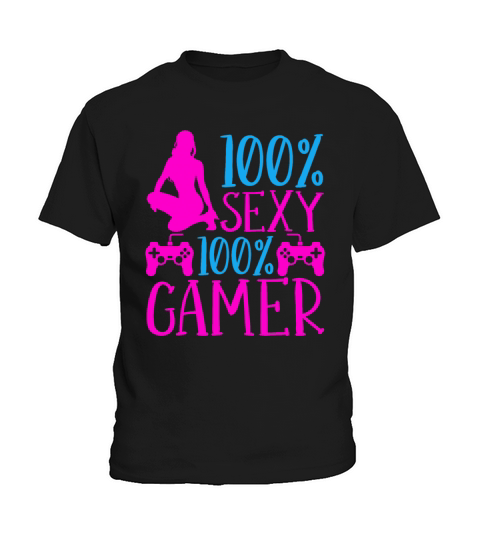 Sexy Gamer Gamepad Videogames Gaming Video Gamer Kids T-Shirt