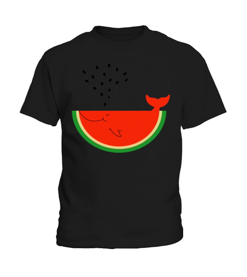 Watermelon Whale Kids T-Shirt