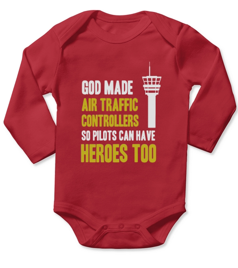 Air Traffic Controllers Shirt T-Shirt Long Sleeve Baby One-Piece