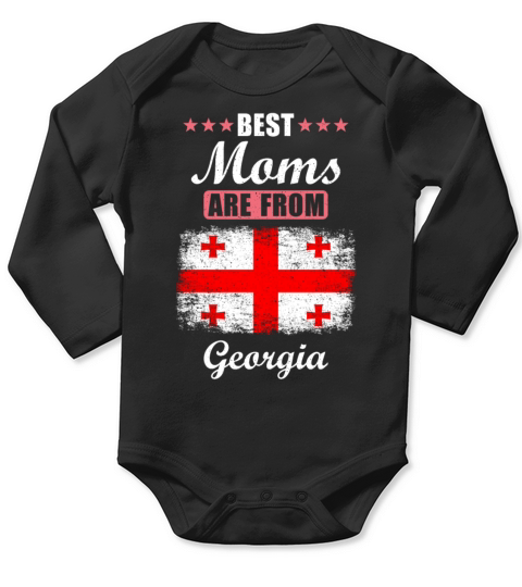 Best Moms are from Georgia Long Sleeve Baby One-Piece
