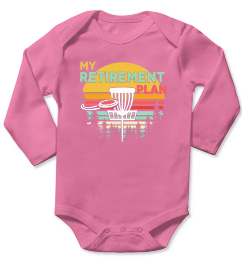 Disc golf my retirement plan vintage shirtn Long Sleeve Baby One-Piece