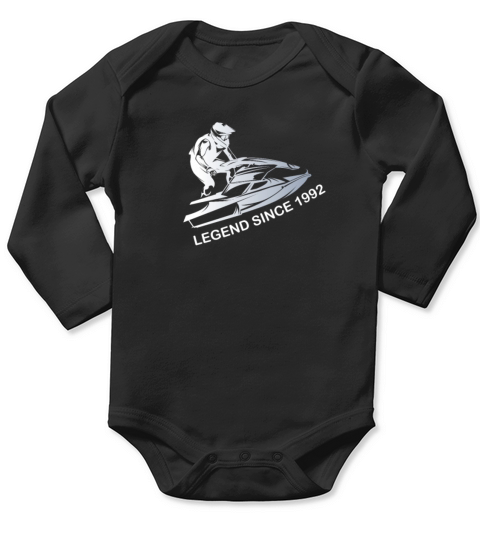 Jet ski vintage 1992 birthday 30 years Long Sleeve Baby One-Piece