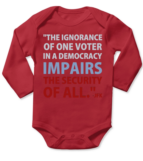 JFK T-Shirt Long Sleeve Baby One-Piece