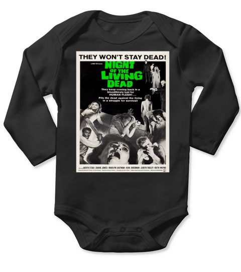 Night of the Living Dead Classic! T-Shirt Long Sleeve Baby One-Piece