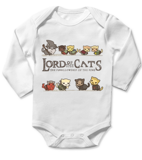shirt Lord Of The Cats Long Sleeve Baby One-Piece