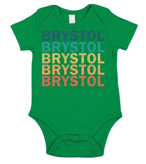 Brystol Name T Shirt - Brystol Vintage Retro Name Short Sleeve Baby One-Piece