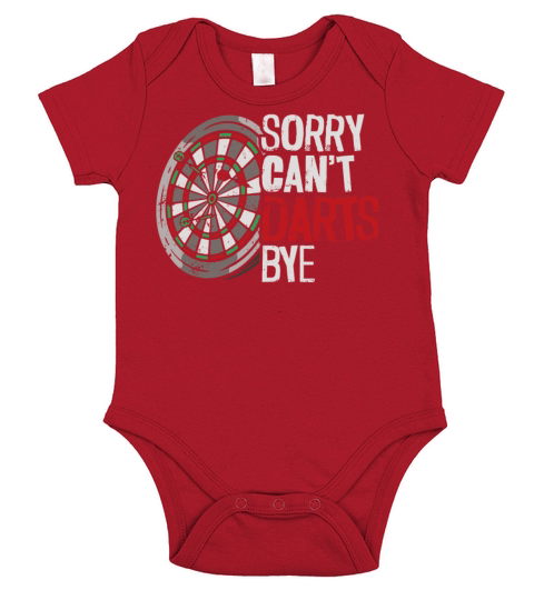 Darts Board Vintage Sorry CanT Short Sleeve Baby One-Piece
