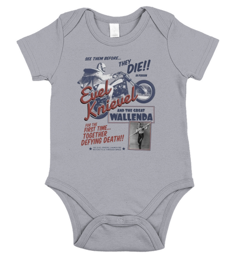 Evel Knievel and Wallenda Short Sleeve Baby One-Piece