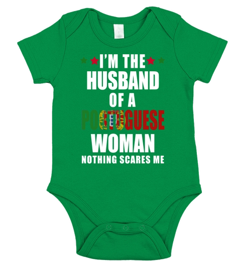 HUSBAND OF A PORTUGUESE WOMAN T-SHIRT Short Sleeve Baby One-Piece
