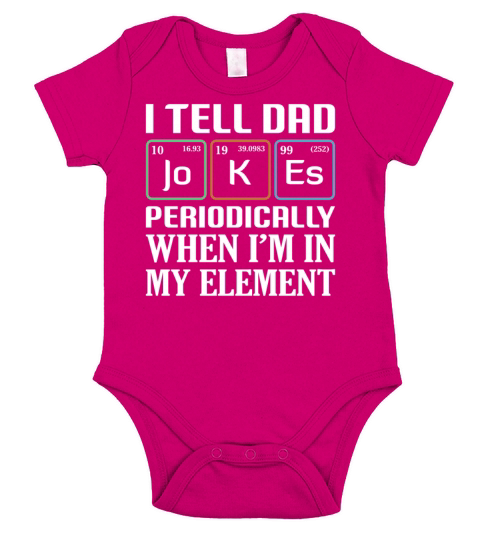 I Tell Dad Jokes Periodically Father Day Short Sleeve Baby One-Piece