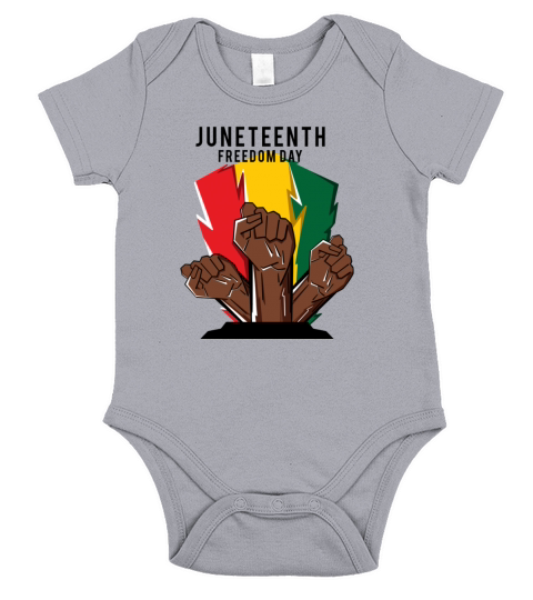 Juneteenth June 19 1865 Black History Month Short Sleeve Baby One-Piece