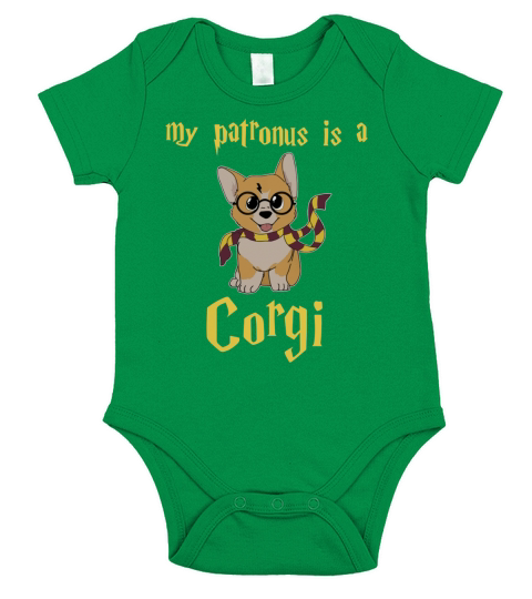 My Patronus is a Corgi Short Sleeve Baby One-Piece