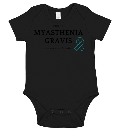 Myasthenia Gravis Awareness Month Short Sleeve Baby One-Piece