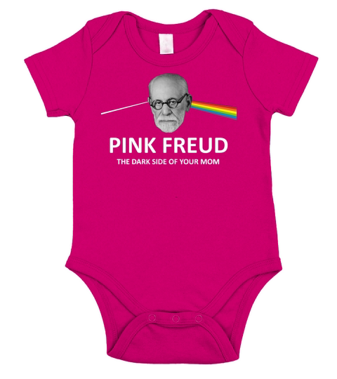 Pink freud die dunkle Seite deiner Mutter Short Sleeve Baby One-Piece