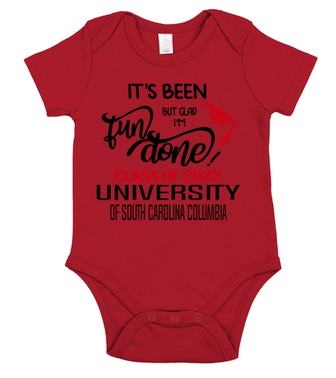 Senior 2020 Graduation Fun Done University Of South Carolina Columbia 2020 Short Sleeve Baby One-Piece