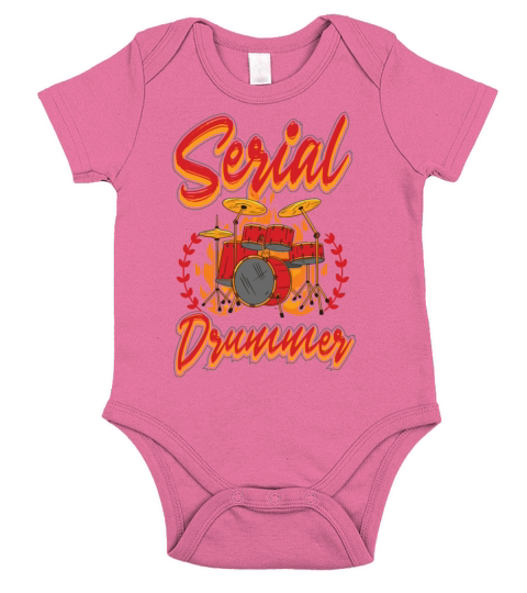 Serial Drummer Short Sleeve Baby One-Piece