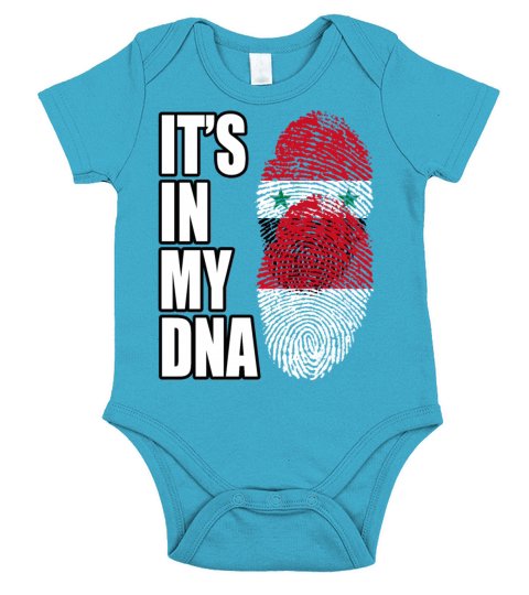 Syrian And Indonesian Vintage Heritage DNA Flag Short Sleeve Baby One-Piece