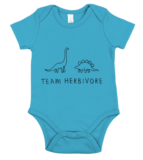 TEAM HERBIVORE vegan Short Sleeve Baby One-Piece