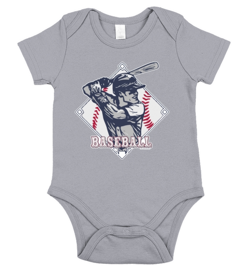 Vintage Baseball Diamond shirt Short Sleeve Baby One-Piece