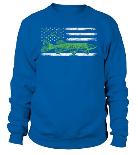 Needlefish USA Flag Gar Fish American Flag Gar Sweatshirt Unisex