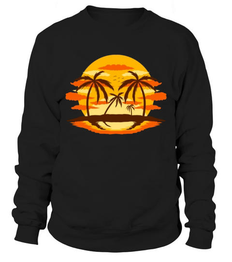 Summer Palm Beach Vintage Sweatshirt Unisex