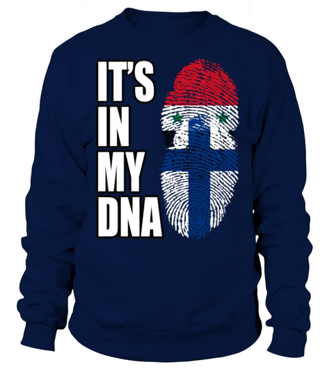 Syrian And Finland Vintage Heritage DNA Flag Sweatshirt Unisex