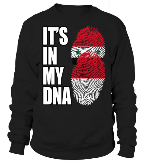 Syrian And Indonesian Vintage Heritage DNA Flag Sweatshirt Unisex