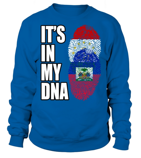 Tajikistani And Haitian Vintage Heritage DNA Flag Sweatshirt Unisex