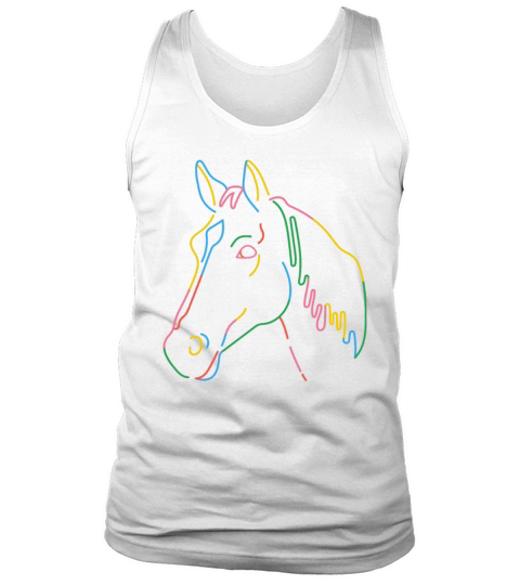Girls Horse Riding Shirt Vintage Retro Tank Top Unisex