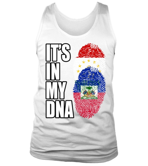 Tajikistani And Haitian Vintage Heritage DNA Flag Tank Top Unisex