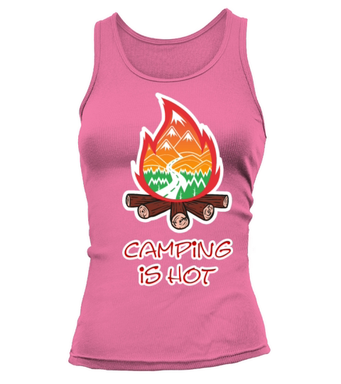 Camping is hot Tank top Woman