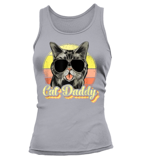 Cat Daddy Cat Lover Vintage Father’s Day shirt Tank top Woman