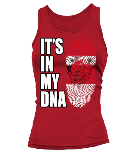 Syrian And Indonesian Vintage Heritage DNA Flag Tank top Woman