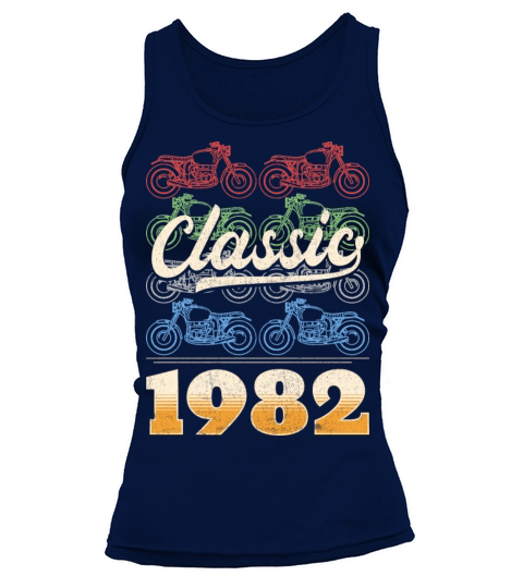 Vintage 1982 Original Parts Motorcycle Rider Tank top Woman