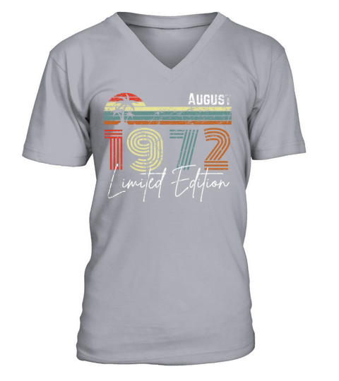 40 Years August 1982 Vintage Limited Edition V-Neck T-shirt
