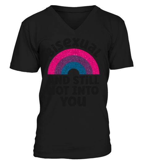 Bisexual Bi Pride Flag Rainbow V-Neck T-shirt