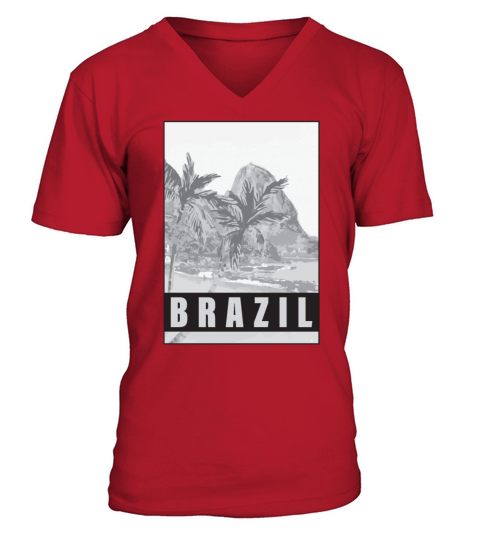 Brazil V-Neck T-shirt