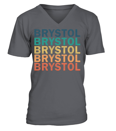 Brystol Name T Shirt - Brystol Vintage Retro Name V-Neck T-shirt