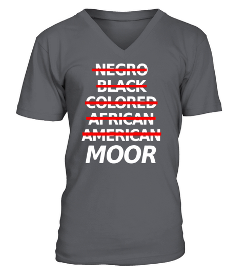 Moorish American Apparel &amp;amp;quot; Moor &amp;amp;quot; Tee Shirt - Official V-Neck T-shirt