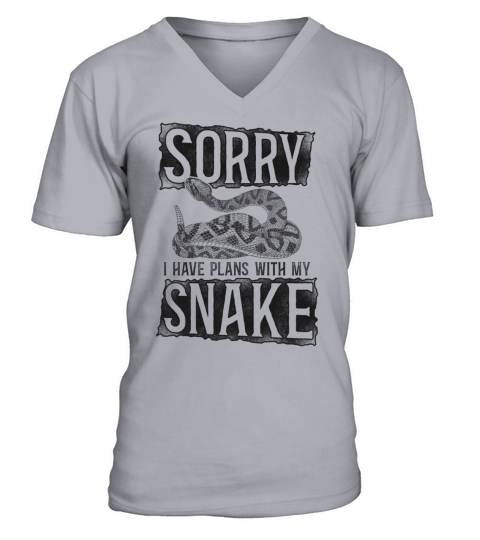 Snake Serpent Vintage Sorry I Have V-Neck T-shirt