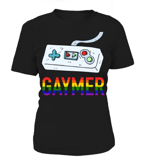 Rainbow Gaming Queer Gamer Gaymer LGBT Women's T-Shirt