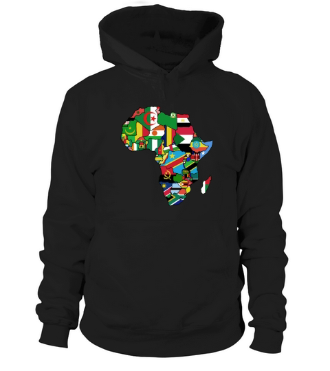 Africa T-Shirt Proud African Country Flags Continent Love-01 LIMTED EDITION Hoodie Unisex