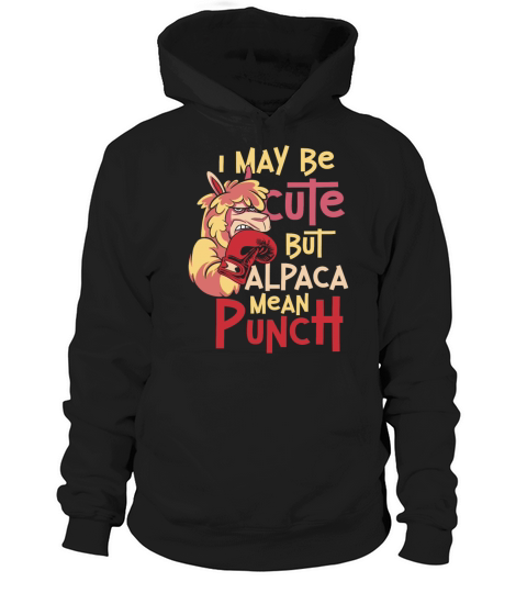 Boxing Alpaca Vintage I May Be Hoodie Unisex