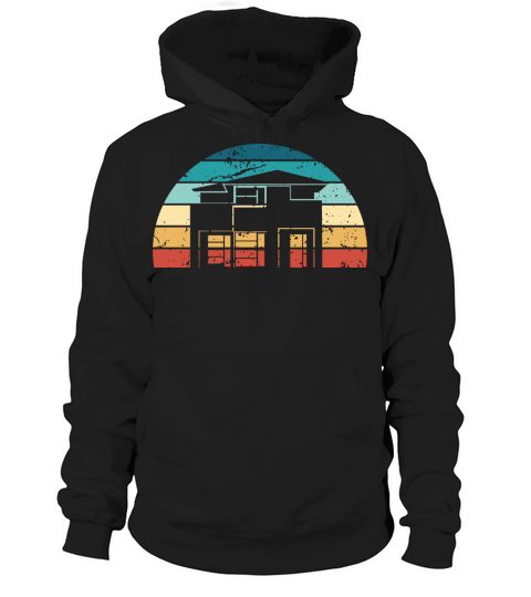 Retro Architecture Sunset Vintage architect Hoodie Unisex