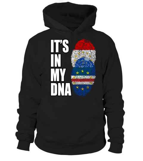Tajikistani And Cabo Verdean Vintage Heritage DNA Hoodie Unisex