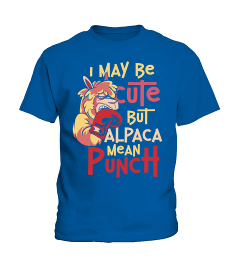Boxing Alpaca Vintage I May Be Kids T-Shirt