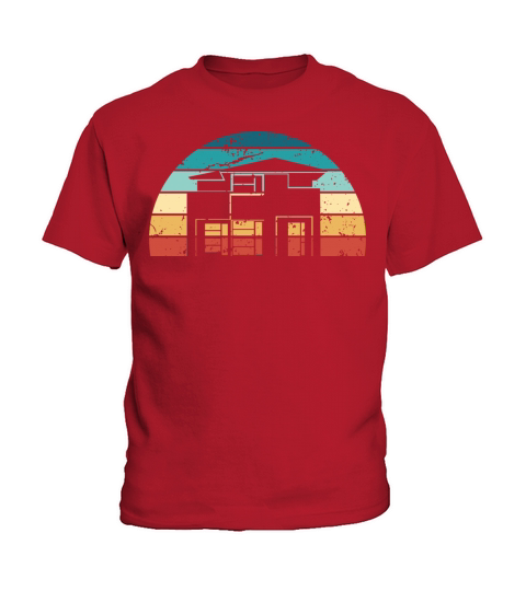 Retro Architecture Sunset Vintage architect Kids T-Shirt